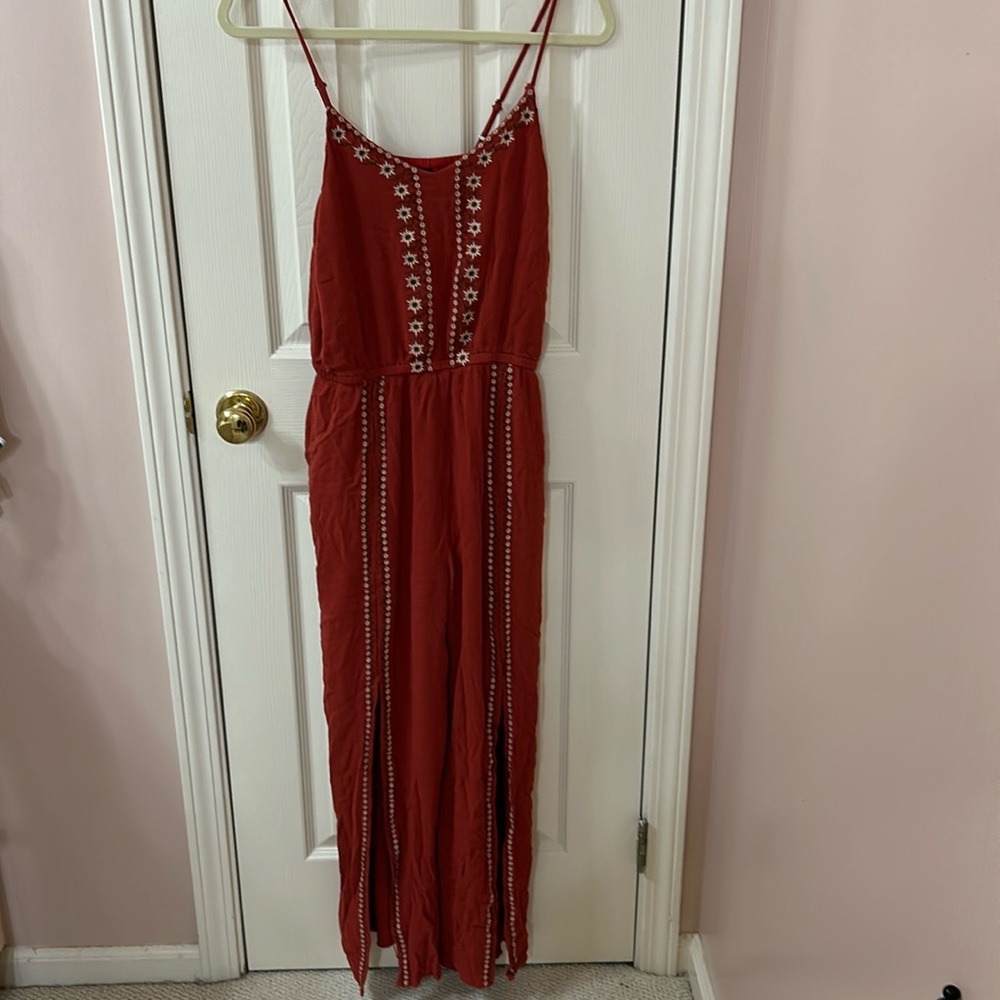 Annabelle embroidered jump suit